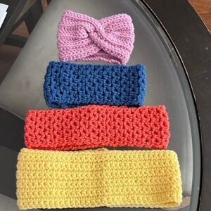 Colorful Knitted Headbands for Kids and adults.
